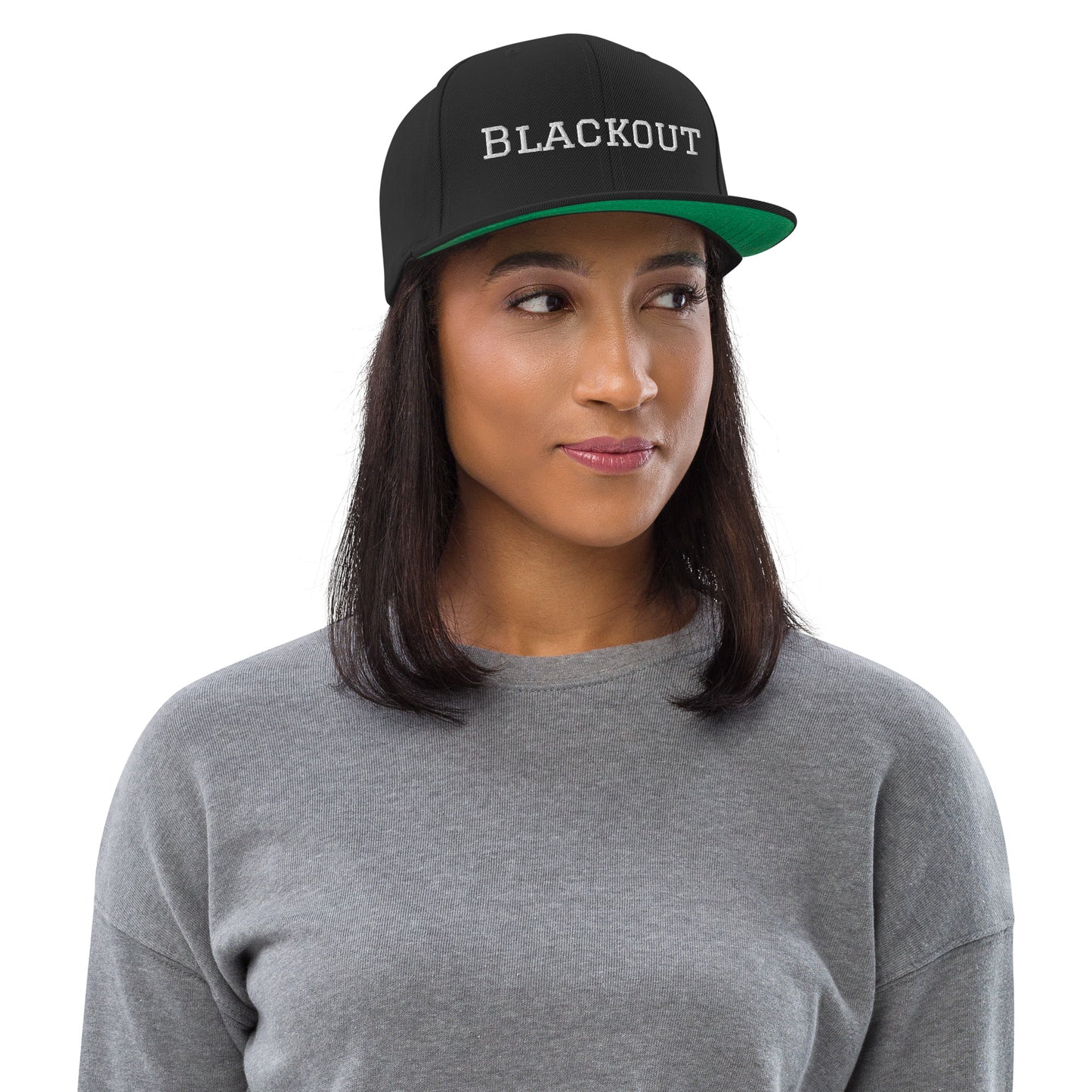 Blackout Snapback Hat