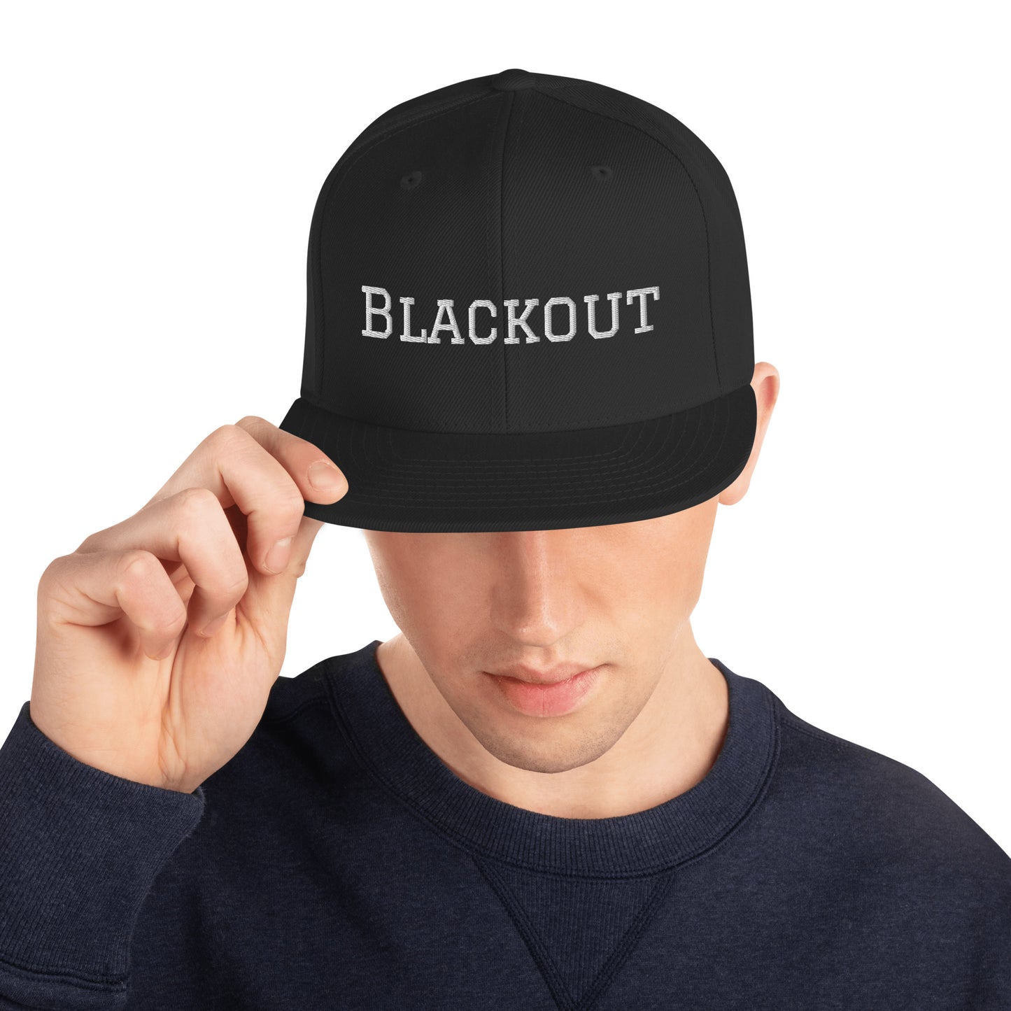 Blackout Snapback Hat